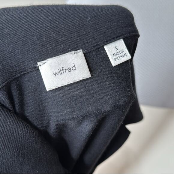 Wilfred Aritzia Black Long Sleeve Polo Shirt - Picture 4 of 7